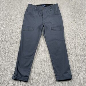 Democracy Pants Womens 8 Gray Ab solution Cargo Cropped Utility B2026E8X2